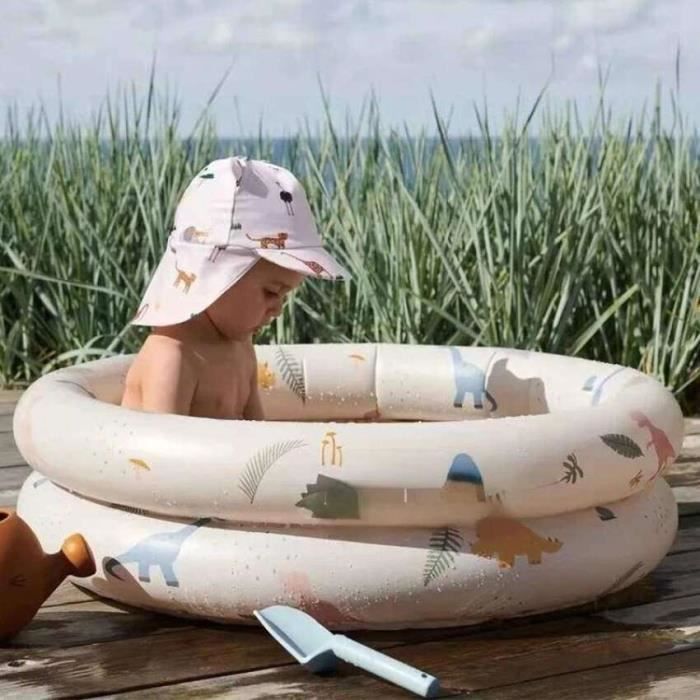 Piscine Gonflable Ronde Jaune 60x60cm Pour Bébé Et Enfants - Piscine Bébé PVC Parfaite Pour L'Été