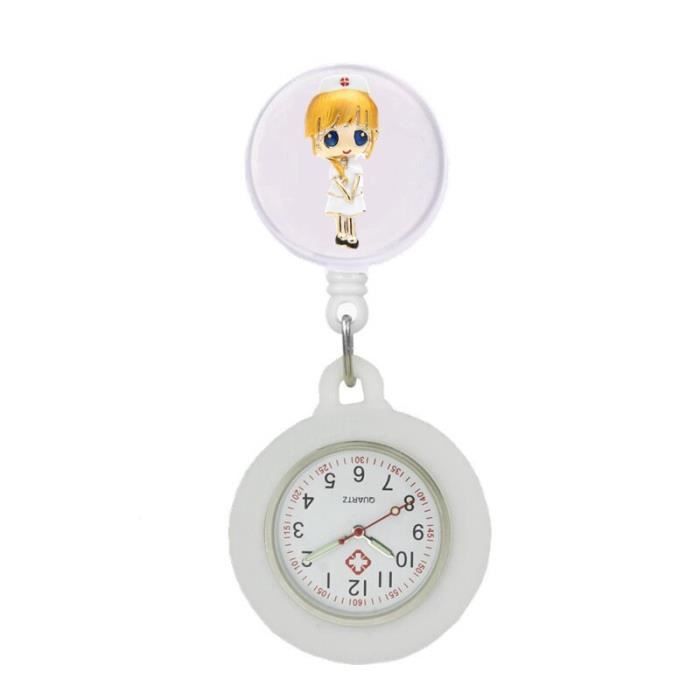 Montre D'Infirmière Avec Stéthoscope - Clip Rétractable - Coque En Silicone Coloré - Chronométrage Précis - Cadeau Médical