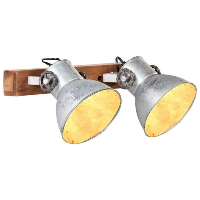 Lampe murale - vidaXL - Argenté - 45x25 cm - E27 - Style industriel