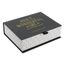 Home Deco Factory BO5444 - Candele profumate You Are Irresistibile, confezione da 4 pezzi, fiori di cotone, vasi blu bianco, bordeaux, nero, oro, altezza 6 x 10 x 27 cm