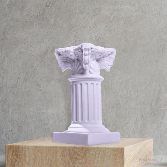 Statuette Résine Déesse Grecque Pensant Avec Fleur - Décoration