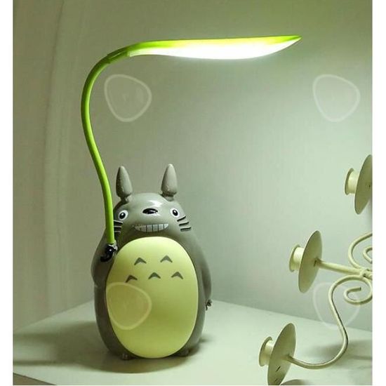 Lampe à Poser LED Lampe de Chevet Totoro Accessoire Chambre Rechargeable  Enfant Gris-1PCS - Cdiscount Maison