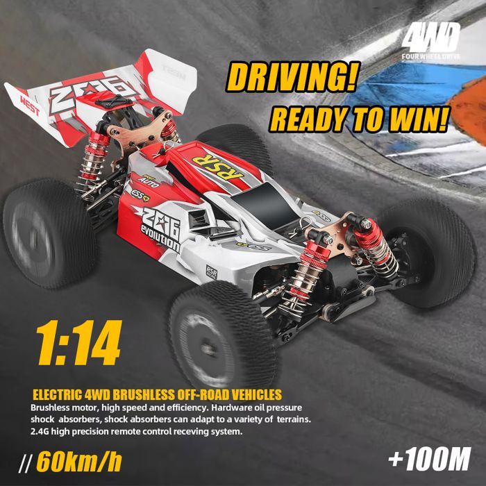 BUGUSX 50CM Grande Voiture RC 1/8 Échelle Alliage Hors Route Téléco