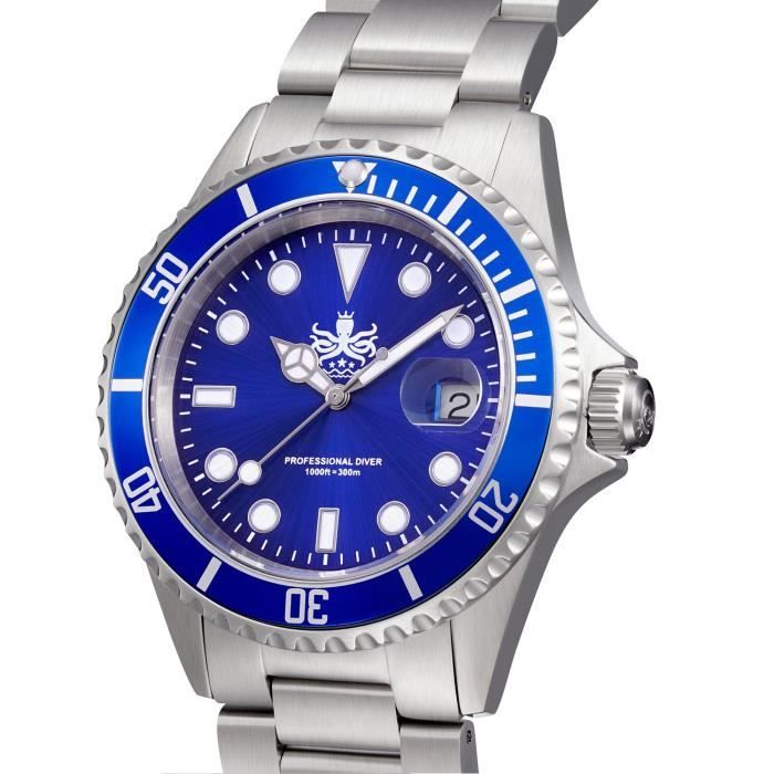 Phoibos PX002B pour Homme Montre de Plong e 300m Suisse Quartz