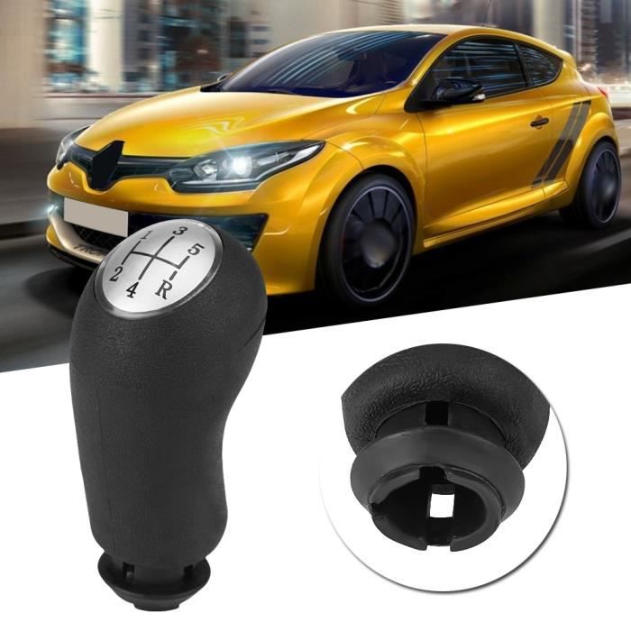 Pommeau Levier De Vitesse 5 Vitesses Avec Soufflet - Kit Cuir Et Plastique Pour Renault Clio 2 (1998-2005) - Référence OEM 969356242R