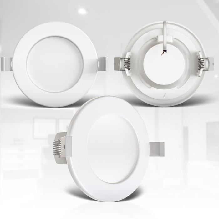 Kit 3 spots à encastrer salle de bains module LED Bazao 3 x 2 W blanc  neutre