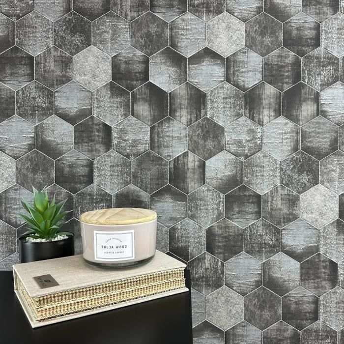 Papier Peint Photo Wallario Premium – Intissé, Motif Nid D'abeilles, Abeilles, Brun