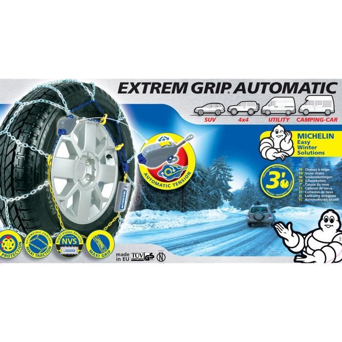 Chaînes à neige Michelin EXTREM GRIP AUTOMATIQUE n°130 Taille:215