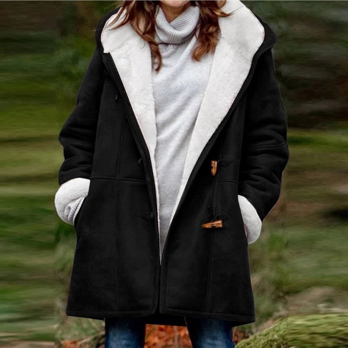 Manteau Chaud Manteau Femme DoublÃ© Manteau Long D'hiver Pour