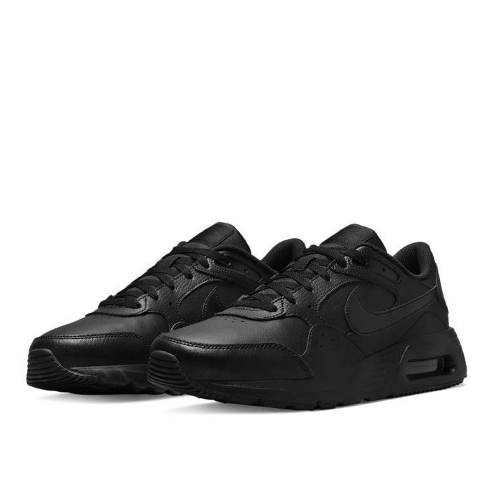 Basket Nike AIR MAX SC NIKE DH9636 001 Noir Homme Adulte Lacets Cuir Noir Cdiscount Chaussures