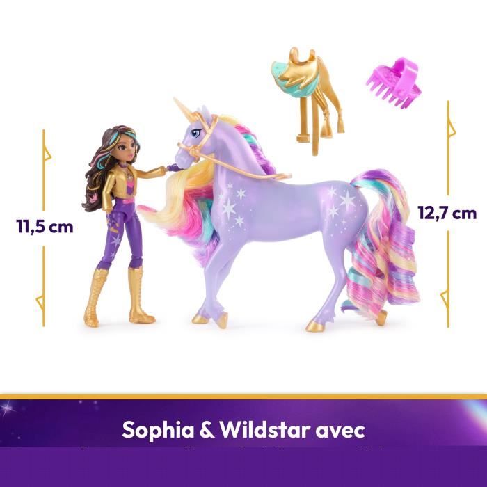 Unicorn academy - licorne wildstar + poupée sophia multicolore Spin Master | La Redoute
