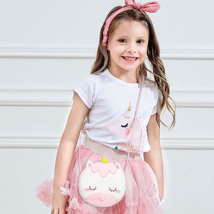 Sac a Main Petite Fille Mignonnes Épaule Sac Bandoulière Peluche Enfant  Fille Petit[S452]