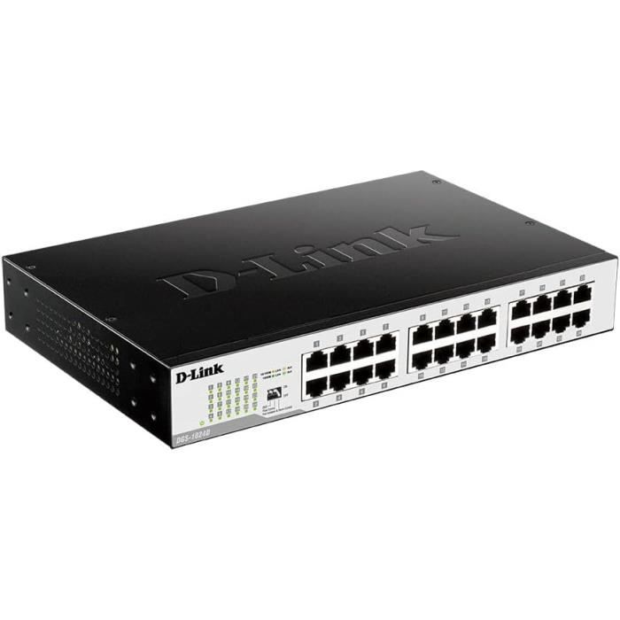 Dgs-1024D Switch 24 Ports Gigabit Metallique 10-100-1000Mbps - Idéal ...