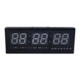 Dioche montre murale numérique Horloge murale numérique LED calendrier horaire température bureau horloges de table fournitures-2