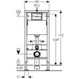 GEBERIT Ensemble bâti-support avec réservoir pour WC muraux Duofix UP100 - 112 cm-2