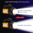 Lampe Torche Led,YANSION Ultra Puissante Rechargeable Lampe de Poche ,Grande Super Brillante Haute 6000 Lumen Longue Portée-2