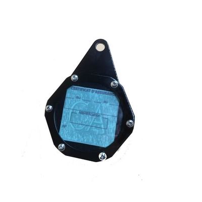 Porte Vignette Moto Étanche UGOZEN - Support Aluminium Pour Scooter/Quad - Rouge