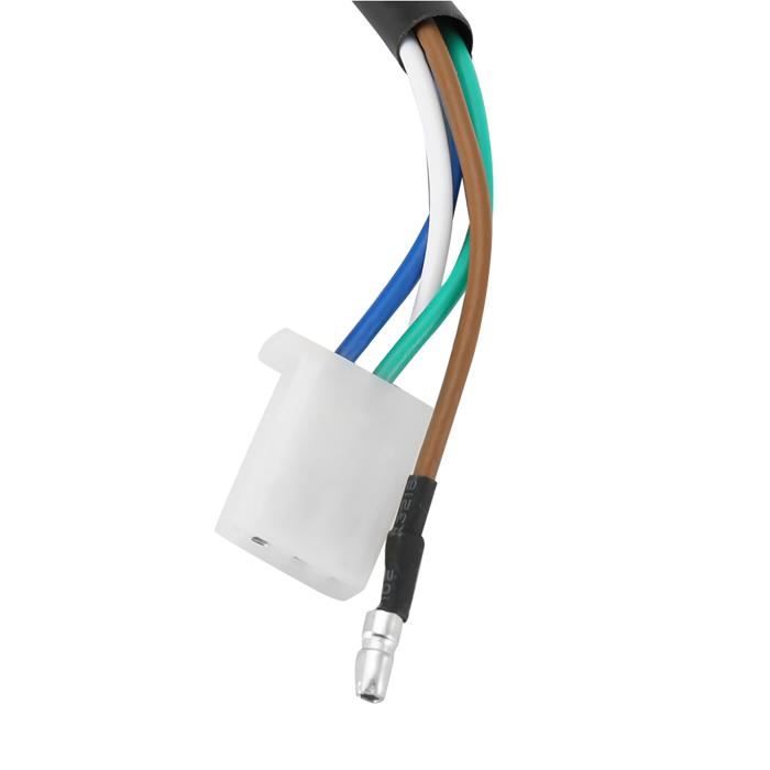 Phare Avant Universel Moto 5.75 Pouces - Lentille Blanche, Coque Noire, 12V 35W, Pour GN125 Et Autres Modèles