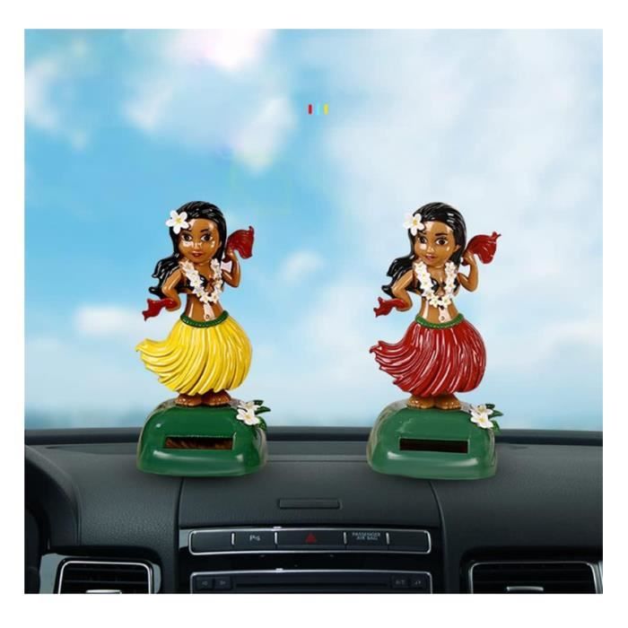 Figurine Solaire Dansante Danseuse Hawaienne Voiture Qui Bouge Jouet