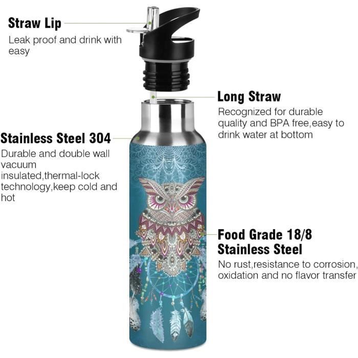 OISIZ 14oz Gourde Isotherme Pour Enfants avec Paille 420ml Gourde Isotherme Enfant avec paille Gobelet Thermique en Acier Inoxydable pour les enfants Sans BPA et garde le froid pendant 24 heures OISIZ 14oz Gourde Isotherme Pour Enfants avec Paille 420ml Gourde Isotherme Enfant avec paille Gobelet Thermique en Acier Inoxydable pour les enfants Sans BPA et garde le froid pendant 24 heures