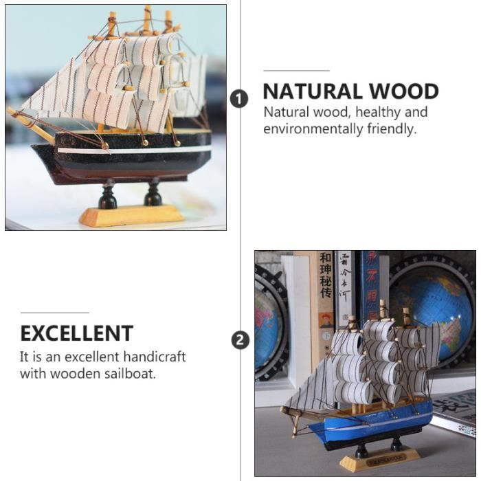 Modèle de bricolage pour la maison Kit de bateau à voile en bois