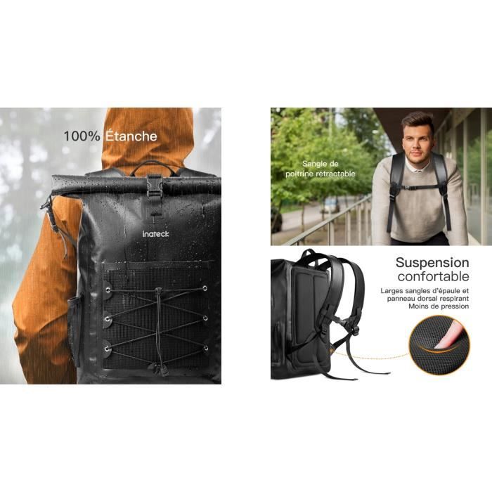 Inateck Sac Dos Ordinateur Portable 15.6 Pouces Sac Dos