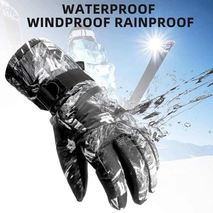 Acheter Hiver femmes gants de neige écran tactile mode polaire chaud  imperméable hommes gants de Ski gants thermiques pour Snowboard Ski ST2226