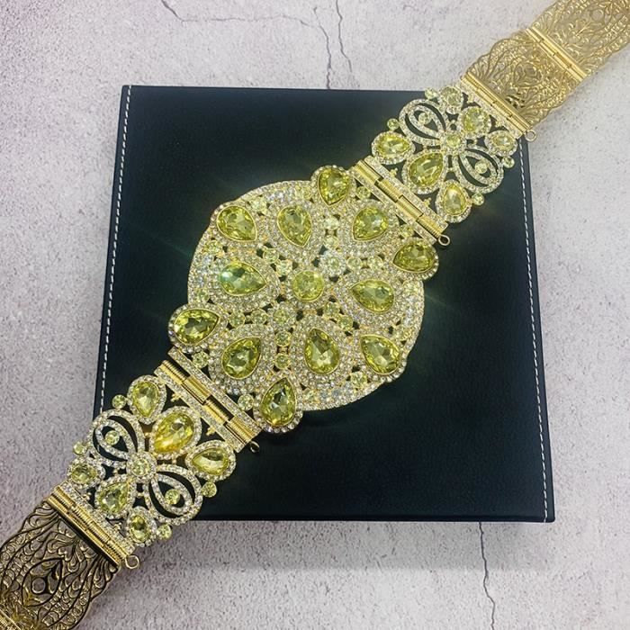 CEINTURE Ceinture Caftan en strass pour femmes Style marocain