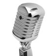 Pronomic DM-66S Elvis microphone dynamique argenté SET-3