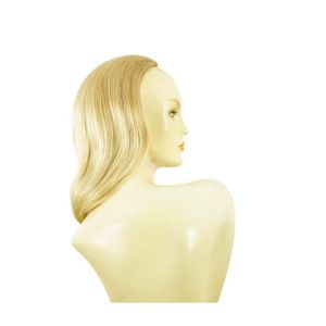 Demi-Perruque Synthétique 65cm Chocolat Méché Cuivré - Bonnet Moyen - Neuf Avec Étiquettes