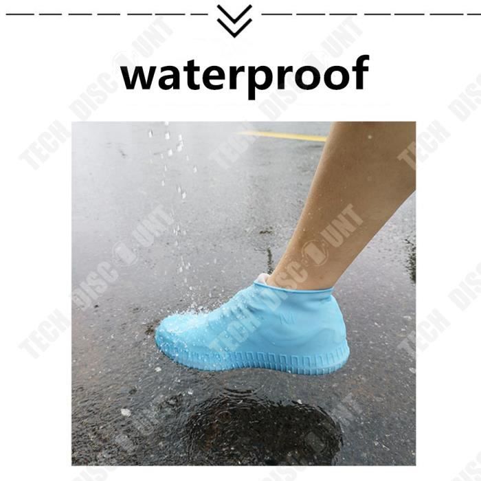 Couvre-chaussures imperméables, réutilisables, pour la pluie, la neige, l' extérieur, antidérapant, imperméable des orteils au[S935] - Cdiscount