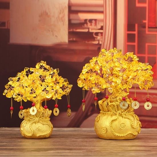 Statue deco,Roue porte-bonheur Feng Shui en  cristal,ananas,roue,vin,étagère,ornements de salon,ouverture- 8 hanging[F]