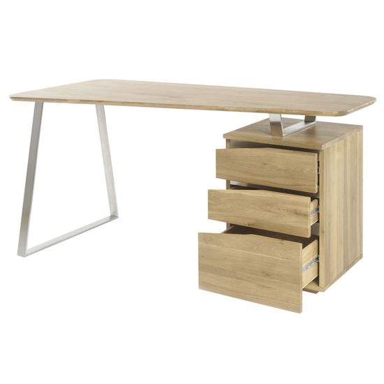 Miliboo Bureau Design Avec Rangements Metal Et Bois L150 Janis Achat Vente Bureau Miliboo Bureau Design Janis Cdiscount