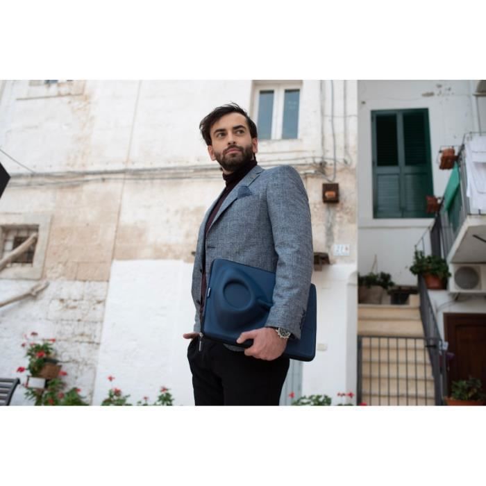 Housse De Voyage Packshi Pour Chemises Homme - Anti-Froissage | Transport Vélo & Avion | Bleu Marine