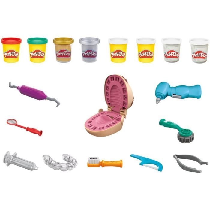 VBACALA 21Pcs Accessoires en pâte à Modeler Jouets de Dentiste, Mini kit de  pâte à Modeler Dentaire avec Outils et pâte à Modeler, Dentiste Jeu de rôle  Enfant pâte à Modeler 