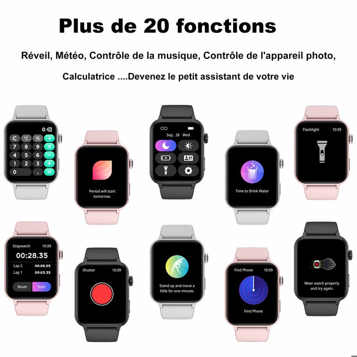 Montre frequence clearance cardiaque avec alerte