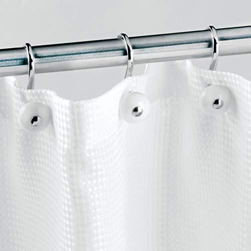 Anneau Rideau Metal Ansxiy Lot De 12 Anneaux De Rideau De Douche En Métal Antirouille Pour Tringle De Douche U2013 Nickel Noir Crochet Rideau De Douche