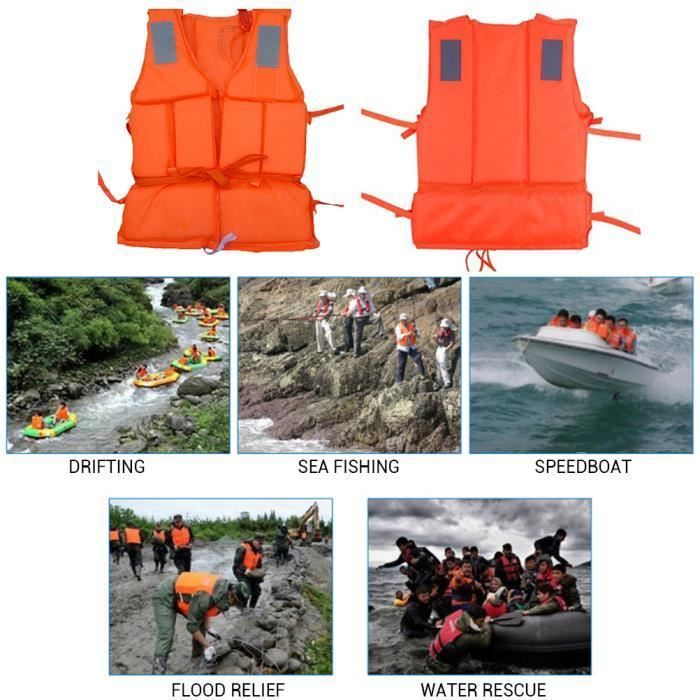 Gilet De Sauvetage Adulte Réglable – Flottabilité, Poches Étanches Et Haute Visibilité Pour Tous Sports Nautiques !