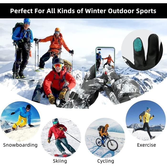 Reusch Gants de Ski Mia Gore-Tex pour Femme Extra Chauds, imperméables