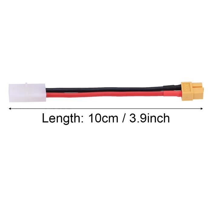 1 Adaptateur T-Dean Mâle / XT60 Femelle 14AWG - CML ET0842 1 Adaptateur T-Dean Mâle / XT60 Femelle 14AWG - CML ET0842