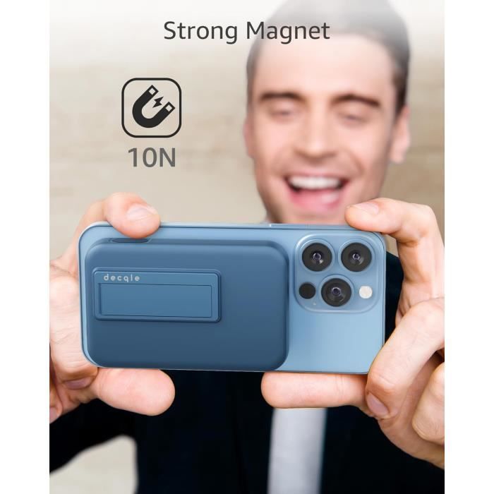Batterie Externe Magnétique 10000mAh - Compatible MagSafe, Charge Rapide 22,5W - Support Pliable - Pour IPhone
