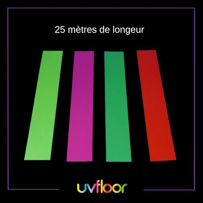 UV FLOOR - Bretelles Fluo Néon - Réglables - Qualité Premium