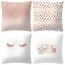 45 x 45 cm Thmyo Lot de 4 Housses de Coussin carr/ées en Lin pour canap/é Housse Uniquement, sans Insert Chambre /à Coucher