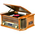 Platine Disque Vinyle Vintage BOIS avec Radio Bluetooth /FM/USB/RCA/AUX/Télécommande/Lecteur CD/Cassette Platine Vinyle-0