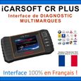 iCarsoft CR Plus | Valise Diagnostic Auto Multimarques en Français | Valise Diagnostique Pro OBD2 | Lecture Défauts-0