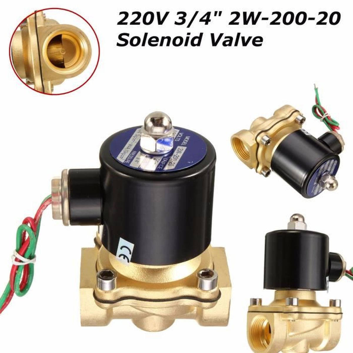 Tempsa Ac 220v Electrovanne Laiton Solenoide Pour Eau Air Huile Achat Vente Piece Lavage Sechage Cdiscount