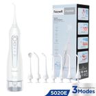 Hydropulseur Jet Dentaire Professionnel Fairywill,Irrigateur Oral Portable et Rechargeable,7 Busettes,3 Modes,IPX7 Étanche-Blanc