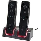 LOOKSHOP Kit de recharge de manettes Wii U Noir