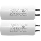 LORTECH lot de 2 condensateurs 3.5 μF pour volet roulant toutes marques - moteur 10Nm - fabriqué en Italie