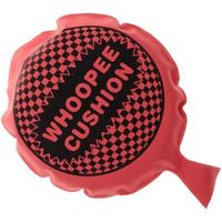 Coussin péteur gonflable rond rouge 5,51 pouces portable et réutilisable pour enfants - Fart Pad